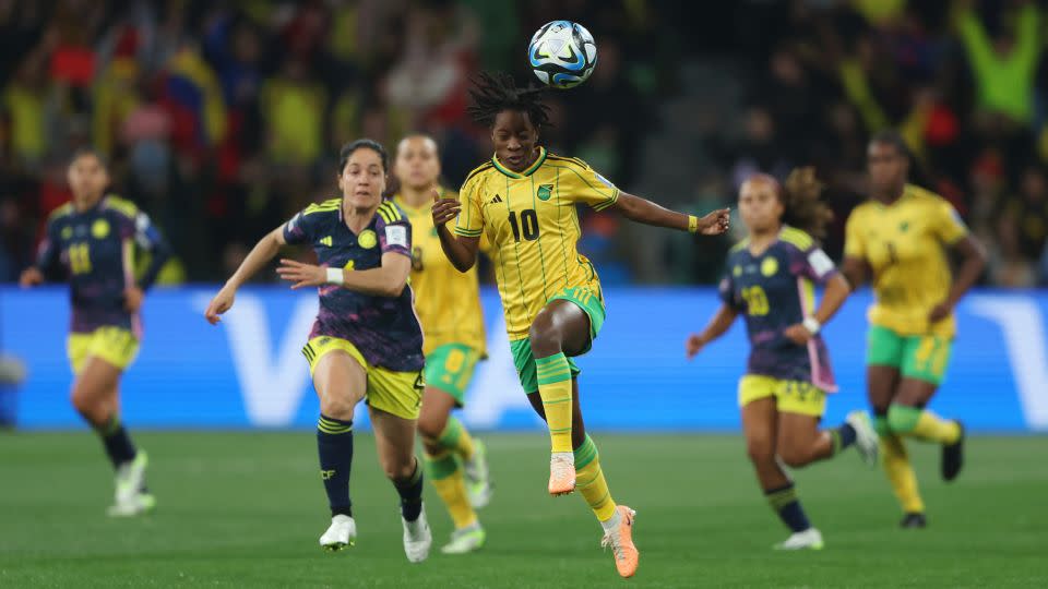 Jamaica eventually lost to Colombia in the last 16 of the Women's World Cup. - Robert Cianflone/Getty Images
