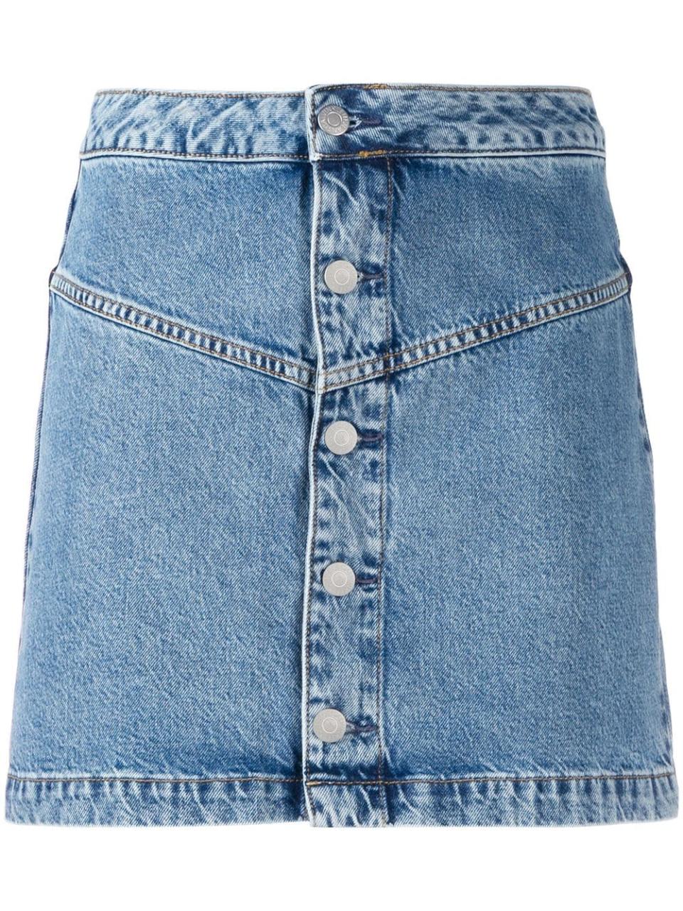 5) Denim Mini Skirt