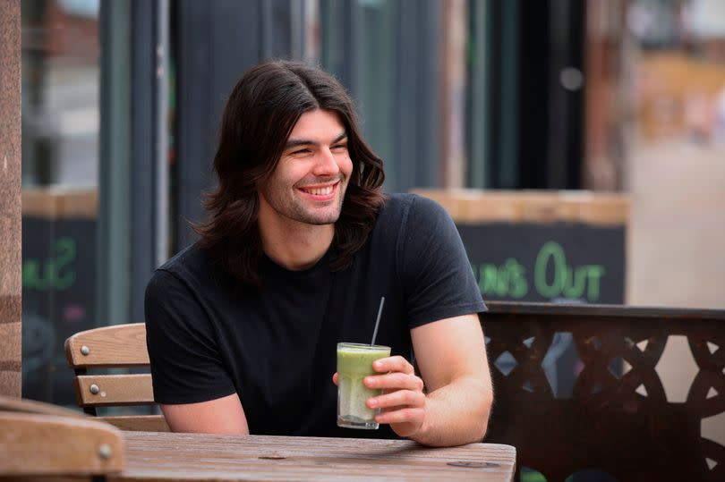 Barista Bruno Bingley pictured at 200 Degrees in Carrington Street, Nottingham