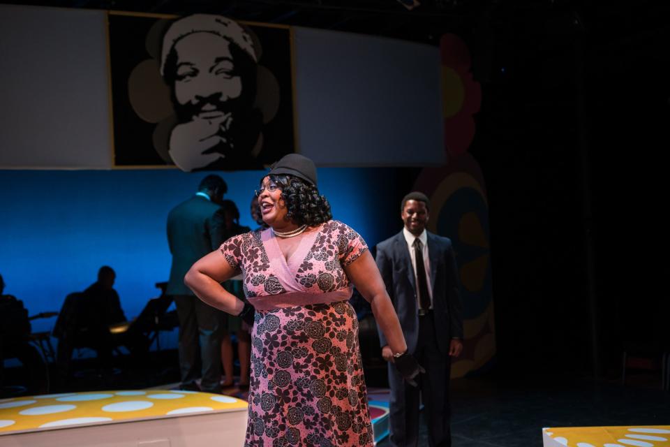 Ariel Blue reprises her role as the mother of singer Marvin Gaye in the Westcoast Black Theatre Troupe’s new and updated version of “Marvin Gaye: Prince of Soul.”