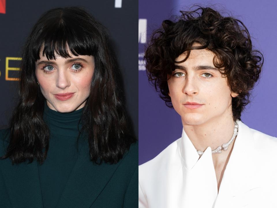 Natalia Dyer & Timothée Chalamet