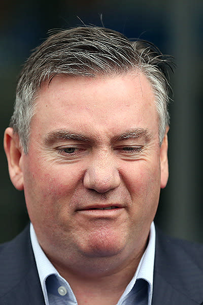 Eddie McGuire is used to copping a bit of flak on social media but that went into overdrive after he referred to Kane Cornes as an 'old c***' in a post-match interview. Re-live it right here