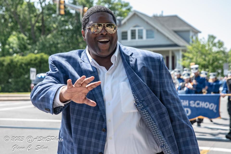 Chairman of the Fairhaven Select Board Leon Correy, seen here during Fairhaven's 2023 Memorial Day parade, says the racism he's seen during his term has deterred him from the idea of seeking re-election in 2024.