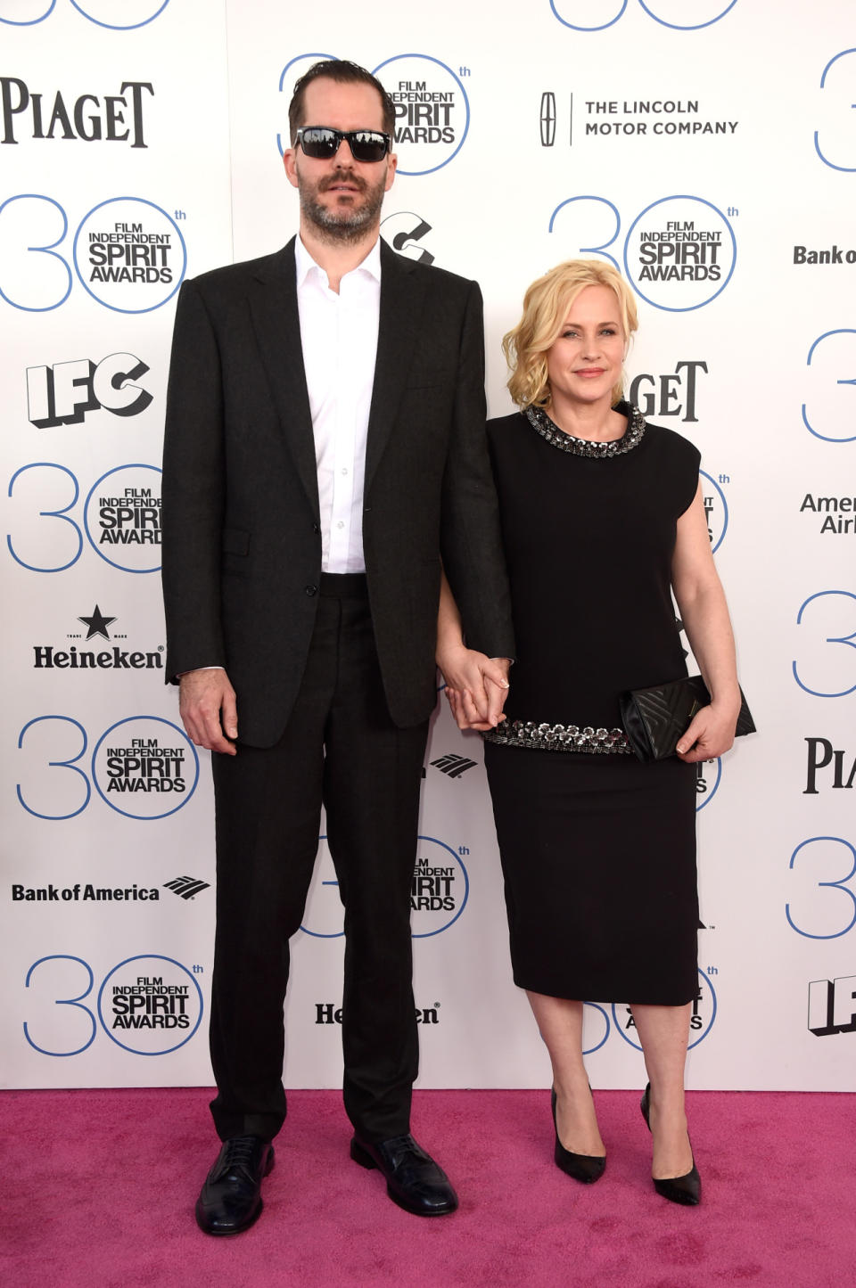 Patricia Arquette in a Top and Skirt by Raoul