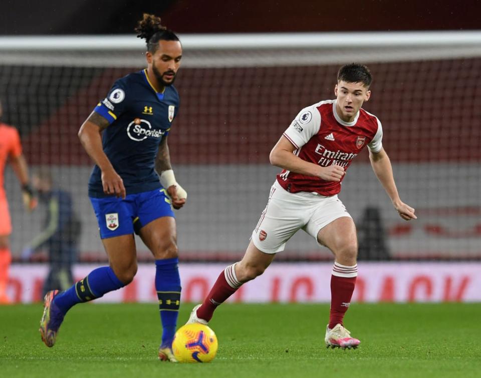 <p>Walcott is closed down by Tierney Silva</p> (Getty)