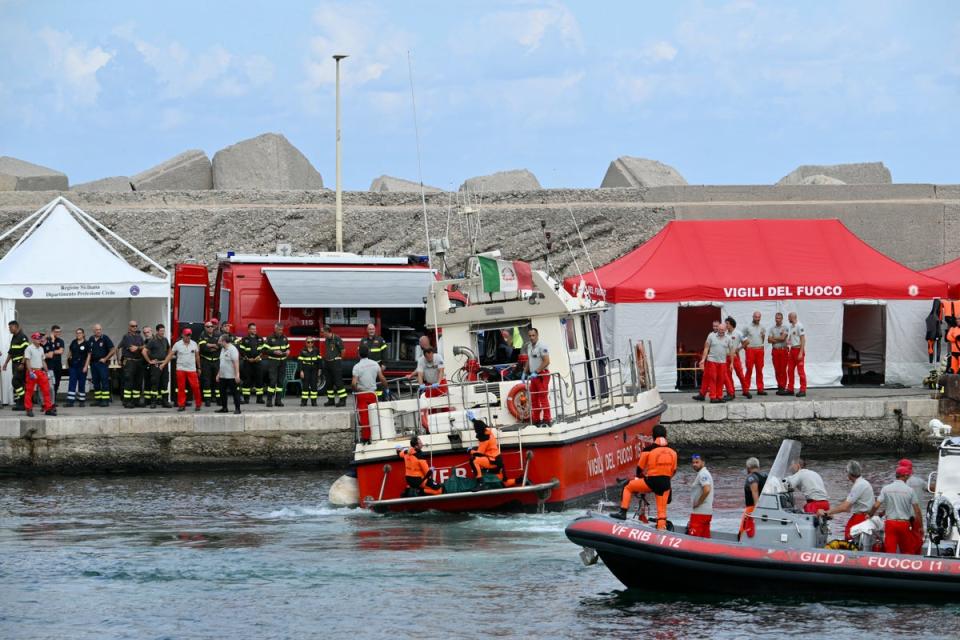 Divers are still searching for Mike Lynch’s missing teenage daughter (AFP via Getty Images)