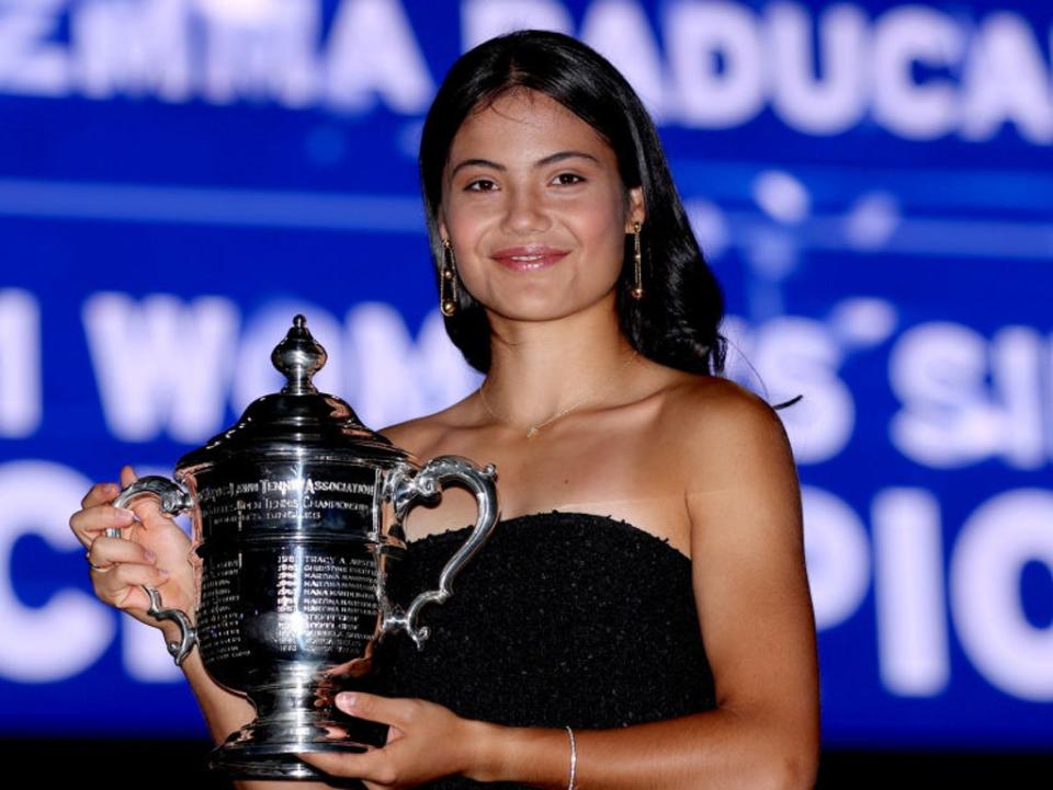 Emma Raducanu, 18, stormed to the US Open title this month  (Getty Images)