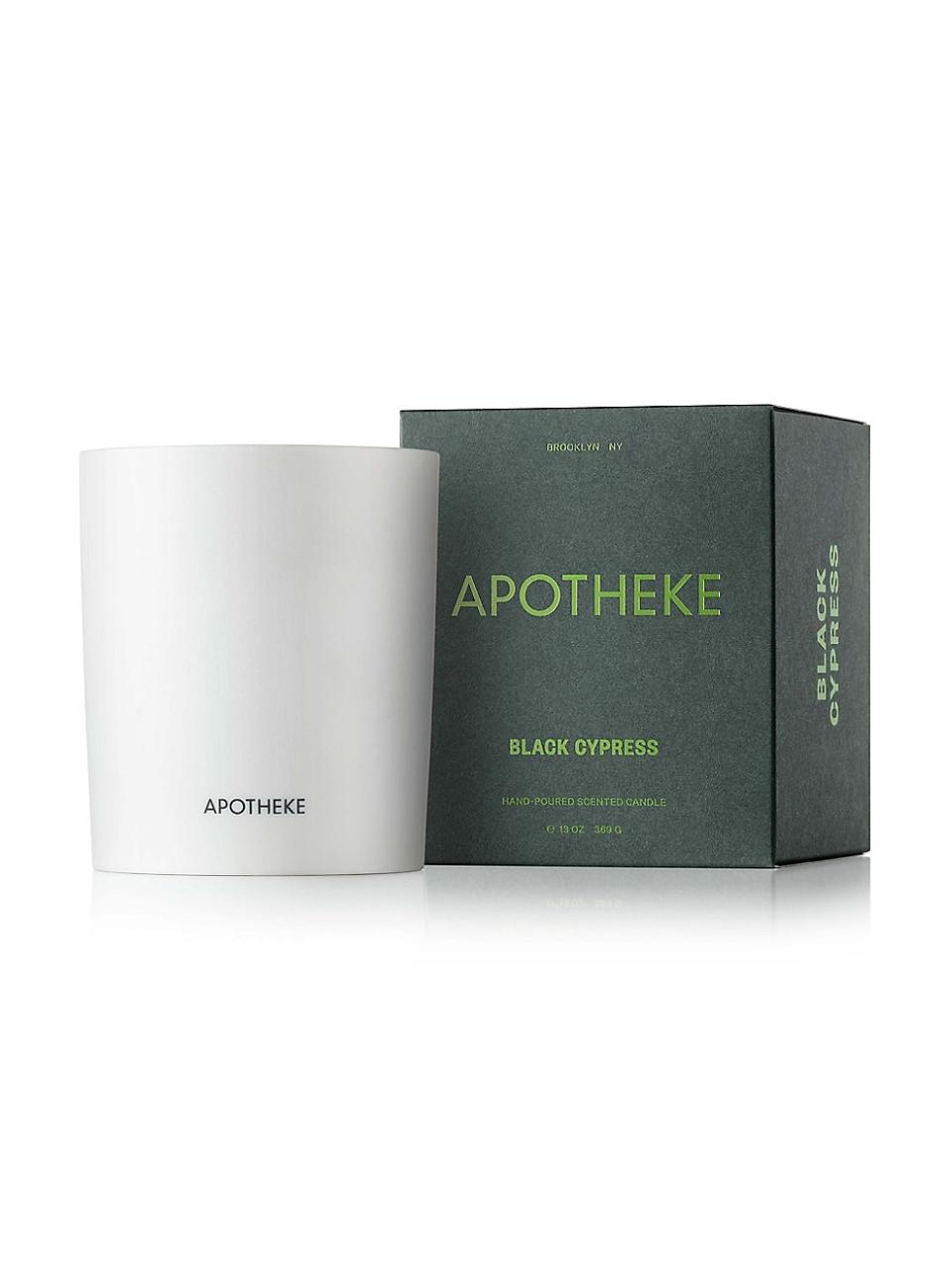 <p><a href="https://go.redirectingat.com?id=74968X1596630&url=https%3A%2F%2Fwww.saksfifthavenue.com%2Fproduct%2FApotheke-Black-Cypress-Ceramic-Scented-Candle-0400015331184.html&sref=https%3A%2F%2Fwww.cosmopolitan.com%2Fstyle-beauty%2Ffashion%2Fg45375103%2Fcandle-gift-sets%2F" rel="nofollow noopener" target="_blank" data-ylk="slk:Shop Now;elm:context_link;itc:0;sec:content-canvas" class="link ">Shop Now</a></p><p>Black Cypress Ceramic Scented Candle</p><p>saksfifthavenue.com</p><p>$46.00</p>