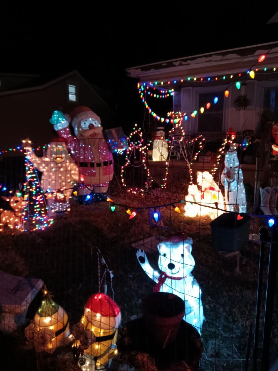 Christmas decorations at Darren Vodopich's home at 1621 E. Atlantic St. in 2023.