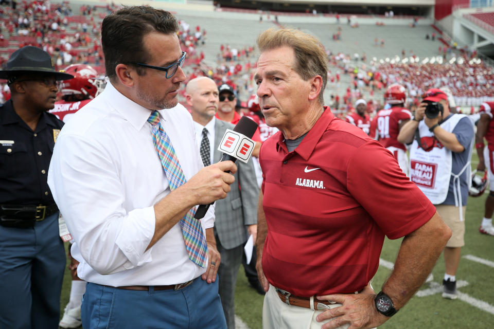 Oct 6, 2018; Fayetteville, AR. Mandatory Credit: Nelson Chenault-USA TODAY Sports