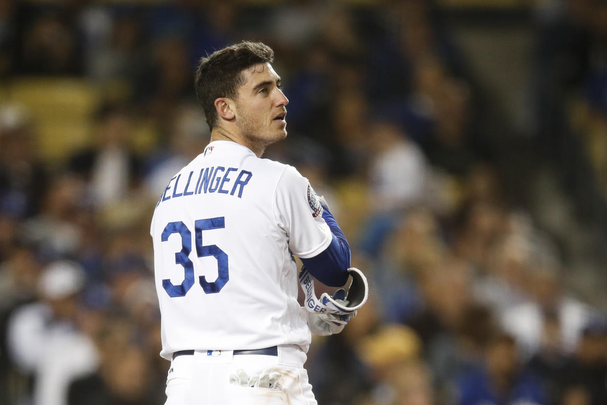 The sophomore year hasn’t been as much fun for Cody Bellinger. (AP Photo/Jae C. Hong)