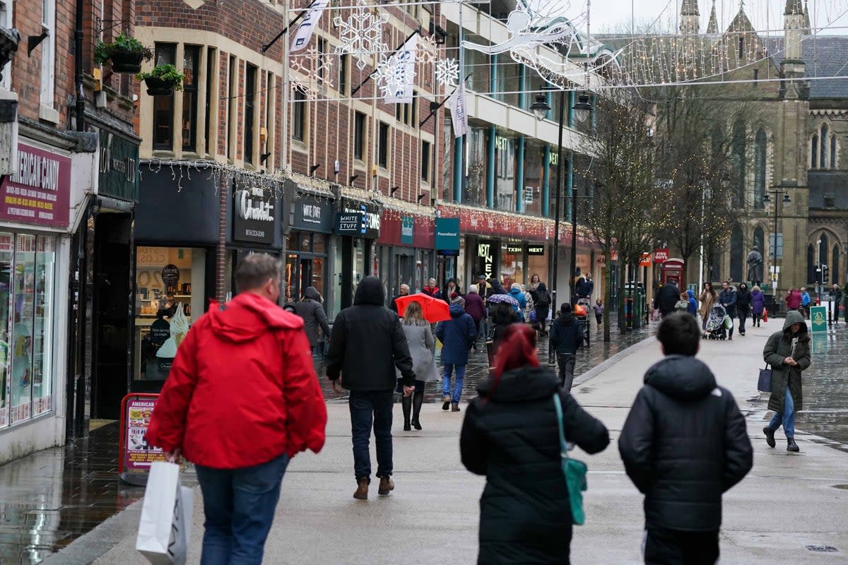 Bad weather and holidays abroad have been blamed for a year-on-year drop in footfall (PA Wire)