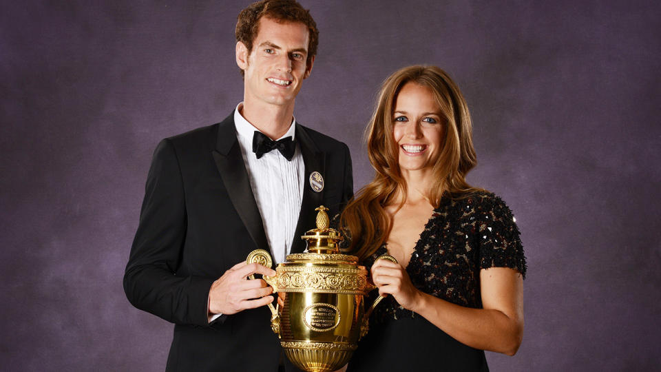 Andy Murray and wife Kim, pictured here after winning Wimbledon in 2013.