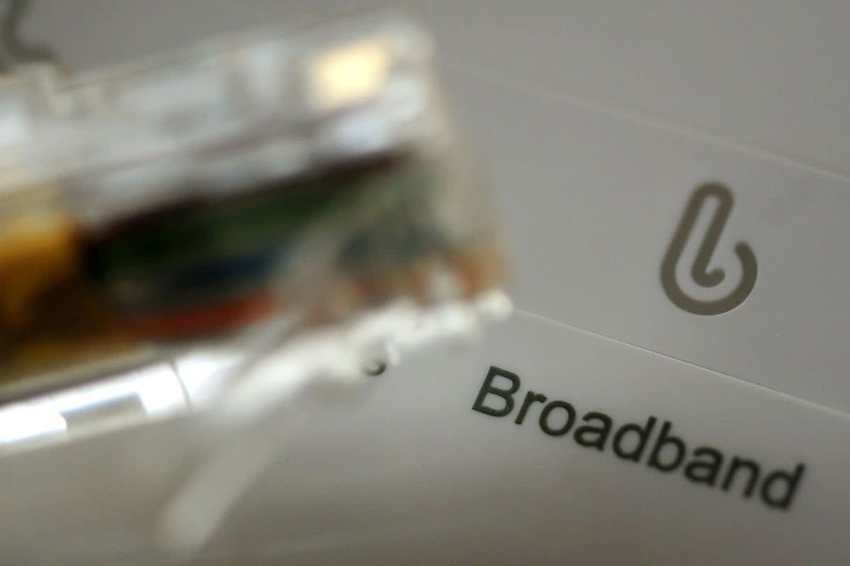 As many as one million people cut off their broadband in the last year as the cost-of-living crisis left them unable to afford it, a survey suggests (PA) (PA Wire)