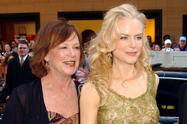 <p>Peter Carrette Archive/Getty</p> Nicole Kidman and her mother, Janelle Kidman, in 2003