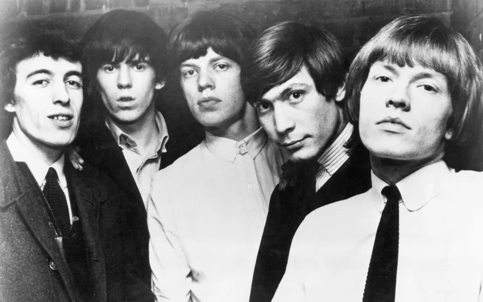 Jones with the other members of the Stones - BBC