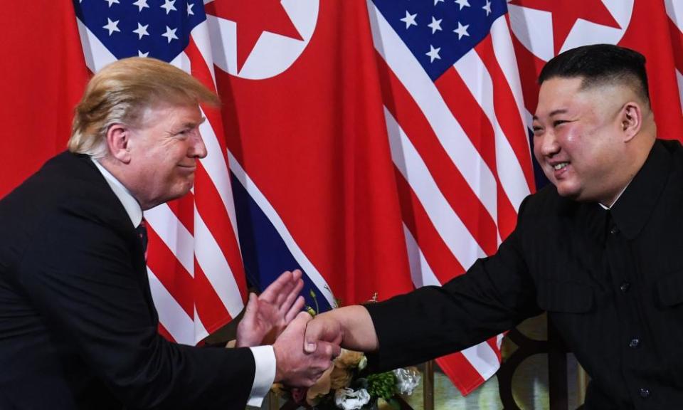 Trump and Kim at their failed Hanoi summit in February 2019.