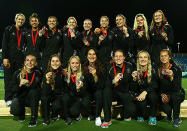 After a disappointing semi-final defeat to England, the women's Black Sticks rebounded with a comfortable win over South Africa to secure the bronze medal.