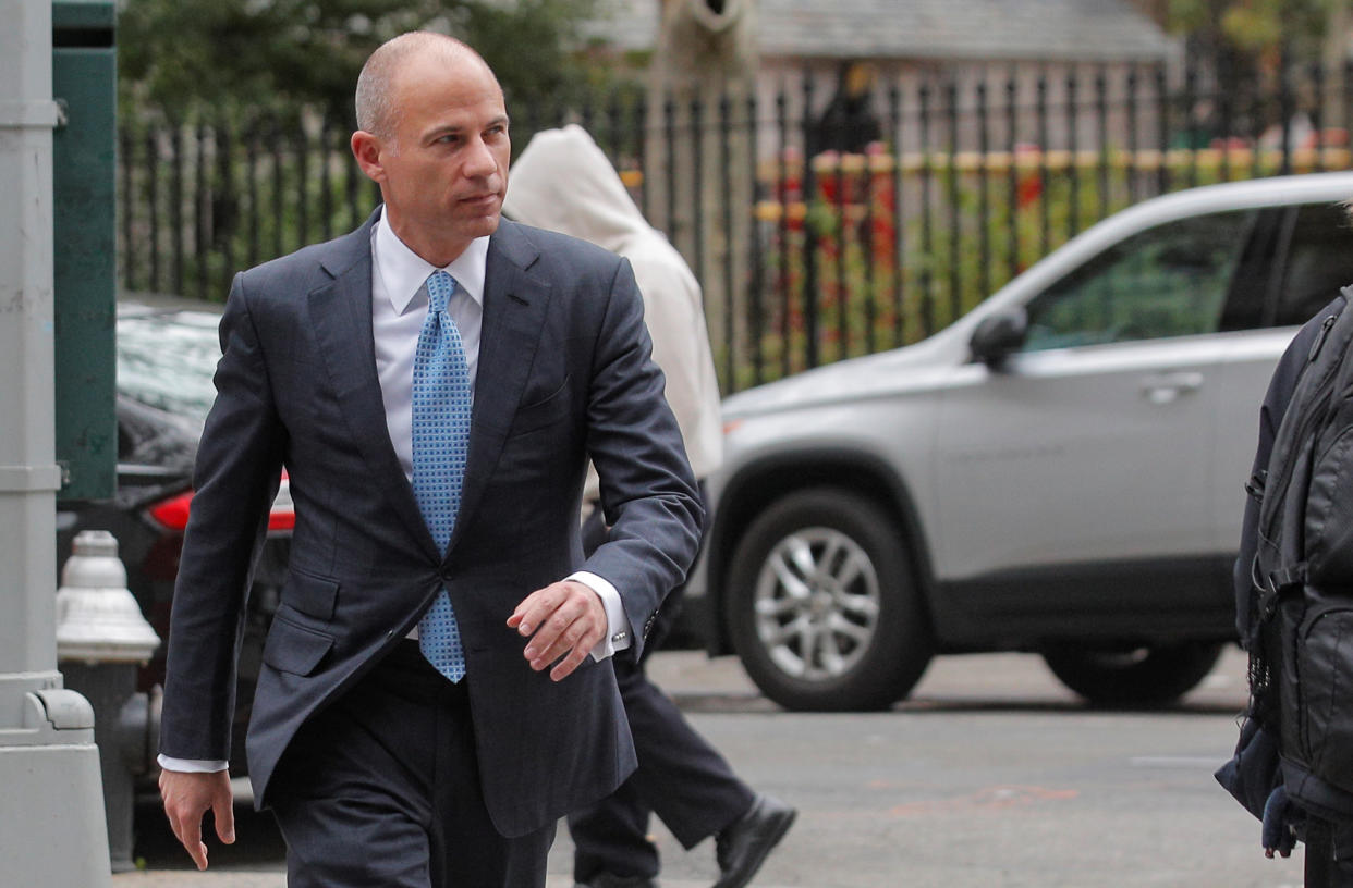 Attorney Michael Avenatti arrives at the United States Courthouse in the Manhattan borough of New York City, U.S., on Oct. 8, 2019. (Reuters)