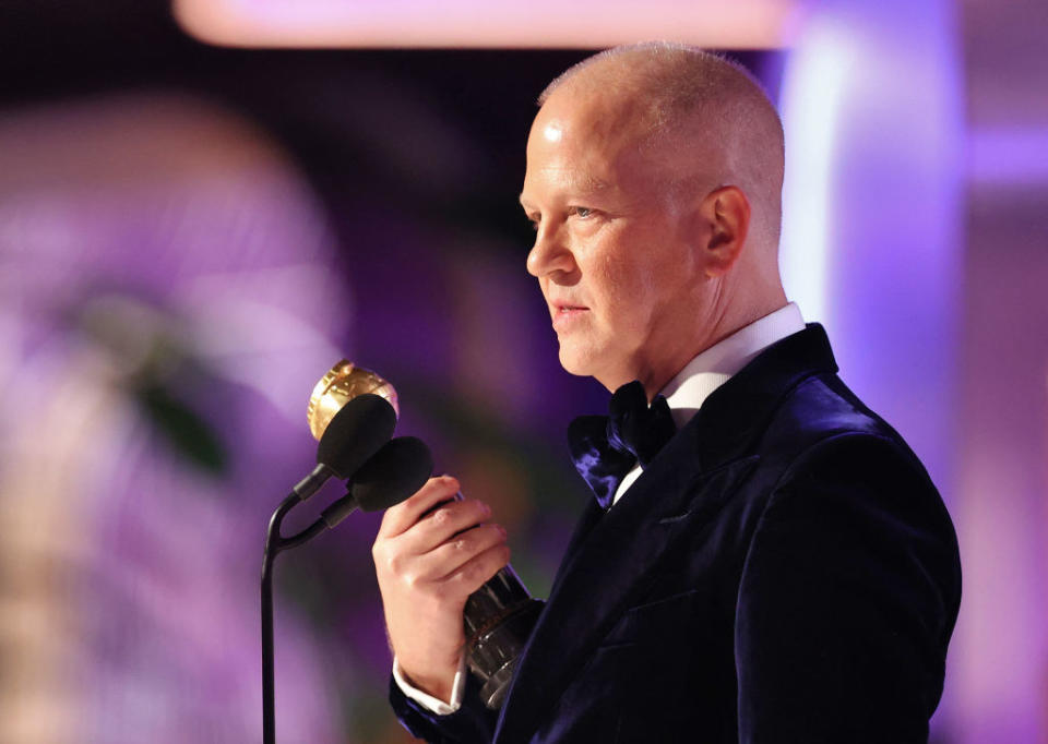 Honoree Ryan Murphy accepts the Carol Burnett Award onstage at the 80th Annual Golden Globe Awards