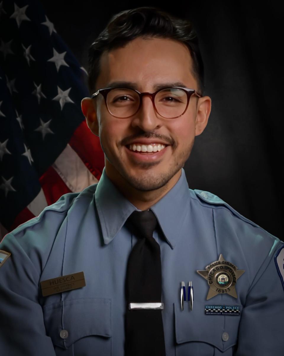 Chicago Police Department Officer Luis M. Huesca, 30 died while returning home from work on April 21, 2024.