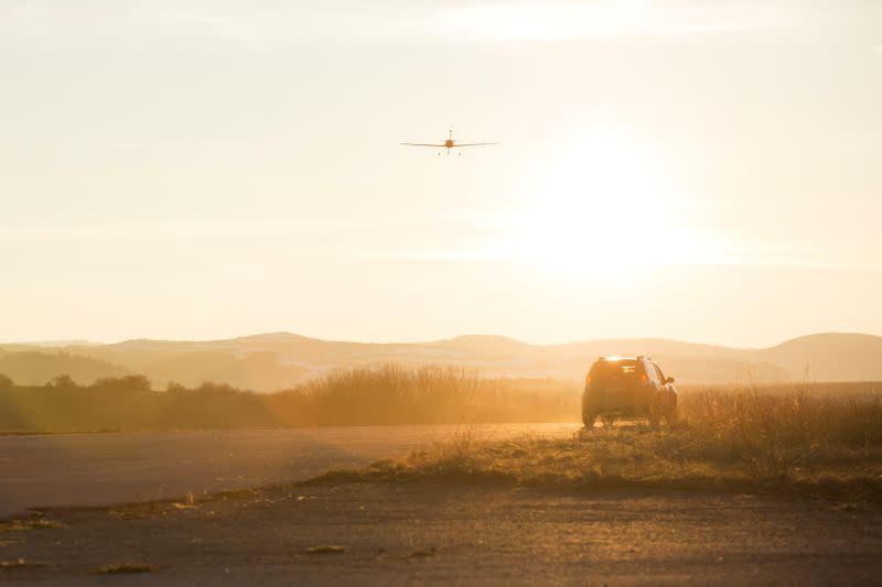 A longer range drone is seen in this handout picture