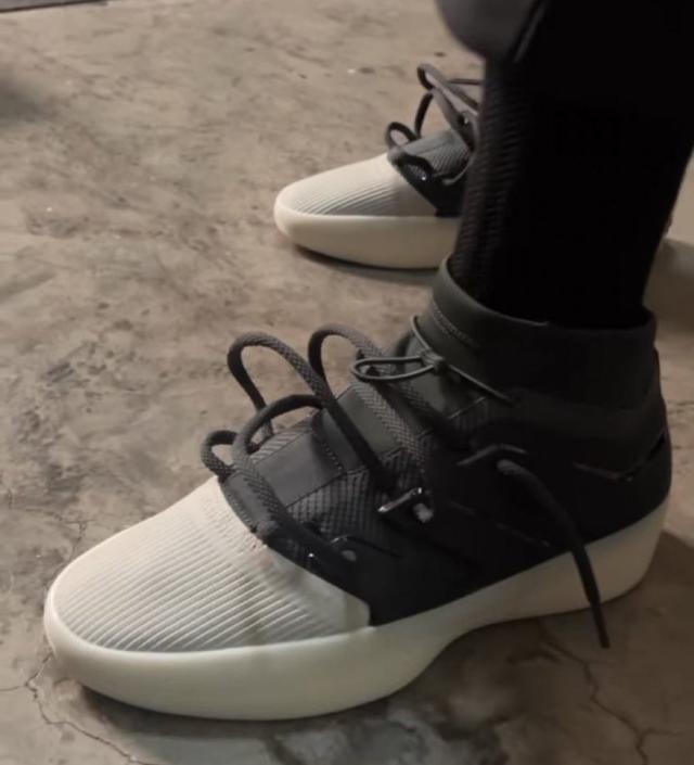 JERRY LORENZO Rocking FEAR OF GOD x ADIDAS Sneakers On Foot Look