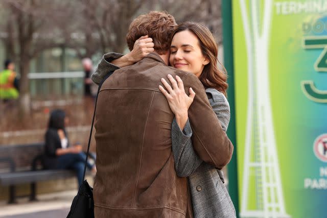 <p>George Burns Jr/NBC via Getty</p> Nick Gehlfuss (L) and Torrey DeVitto (R) on <em>Chicago Med</em>