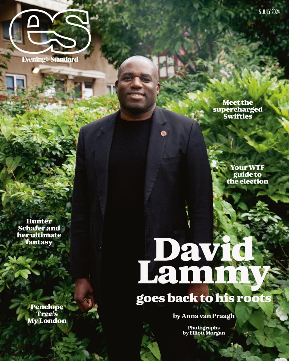 David Lammy on the front of ES magazine (Elliott Morgan / ES magazine)