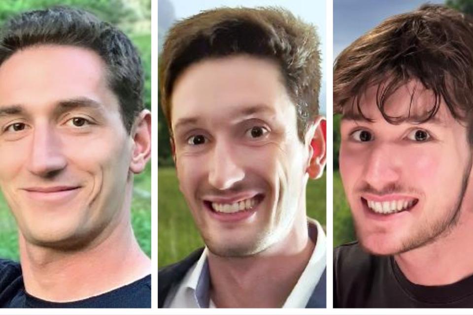 Brothers Jean-Vincent, David and Laurent Moix all perished in the Alps (DECES.CH)