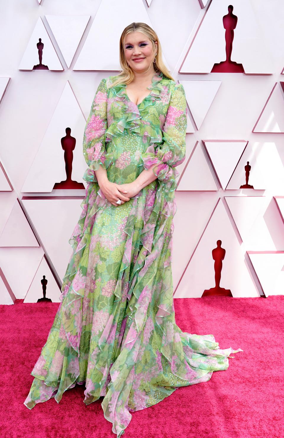 Emerald Fennell on the Oscars red carpet wearing GucciGetty
