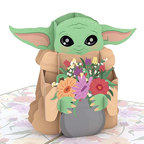 Lovepop Star Wars™ Grogu™ Mother’s Day Pop-Up Card – Mother’s Day Card – Handcrafted 3D Pop-Up Greeting Card for Her – Mother’s Day Love Card from Grogu, 5 x 7”
