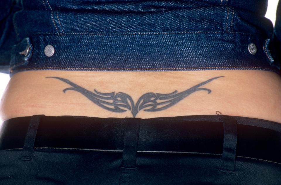 A lower back tattoo from 1998.