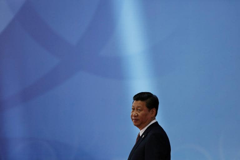 Chinese President Xi Jinping in Shanghai on May 21, 2014