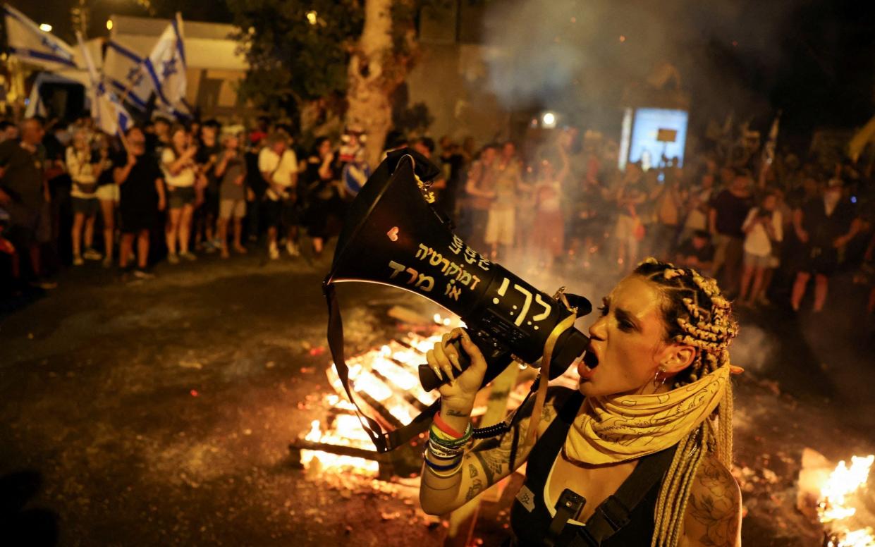 Demonstrators took to the streets of Jerusalem to call for a ceasefire and hostage deal