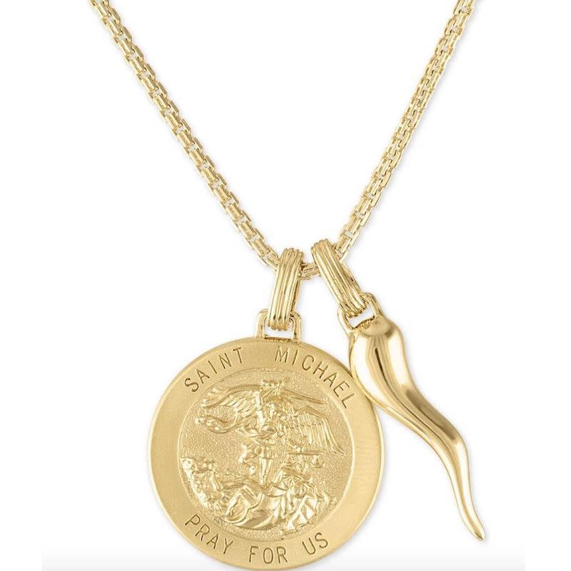 <p><a href="https://go.redirectingat.com?id=74968X1596630&url=https%3A%2F%2Fwww.macys.com%2Fshop%2Fproduct%2Fesquire-mens-jewelry-st.-michael-medallion-horn-24-pendant-necklace-in-14k-gold-plated-sterling-silver-created-for-macys%3FID%3D10456361&sref=https%3A%2F%2Fwww.esquire.com%2Flifestyle%2Fg23083273%2Fbest-gifts-for-grandpa-ideas%2F" rel="nofollow noopener" target="_blank" data-ylk="slk:Shop Now;elm:context_link;itc:0;sec:content-canvas" class="link rapid-noclick-resp">Shop Now</a></p><p>St. Michael 14K Gold-Plated Medallion Necklace</p><p>macys.com</p><p>$550.00</p>