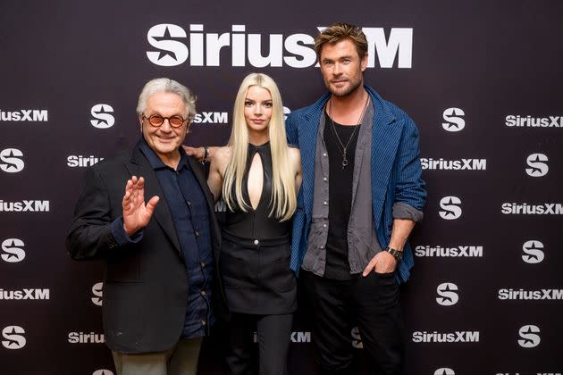 "Furiosa: A Mad Max Saga" director George Miller and stars Anya Taylor-Joy and Chris Hemsworth appear On SiriusXM's "The Jess Cagle Show" on May 9. <span class="copyright">Emma McIntyre via Getty Images</span>