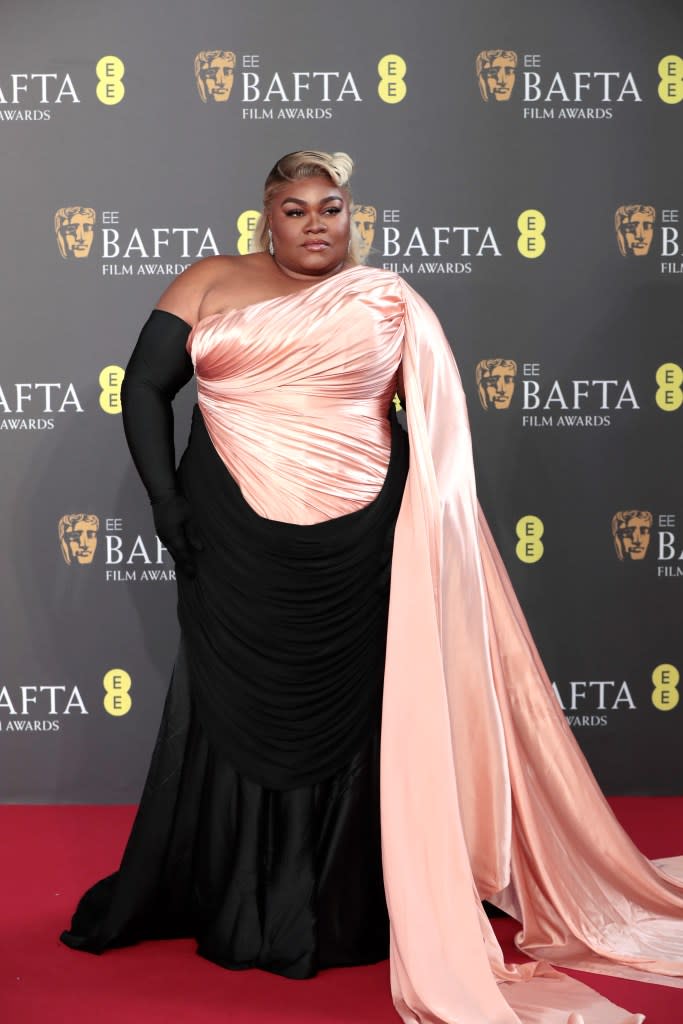 Da'Vine Joy Randolph attends the 2024 EE BAFTA Film Awards at The Royal Festival Hall on February 18, 2024 in London, England.