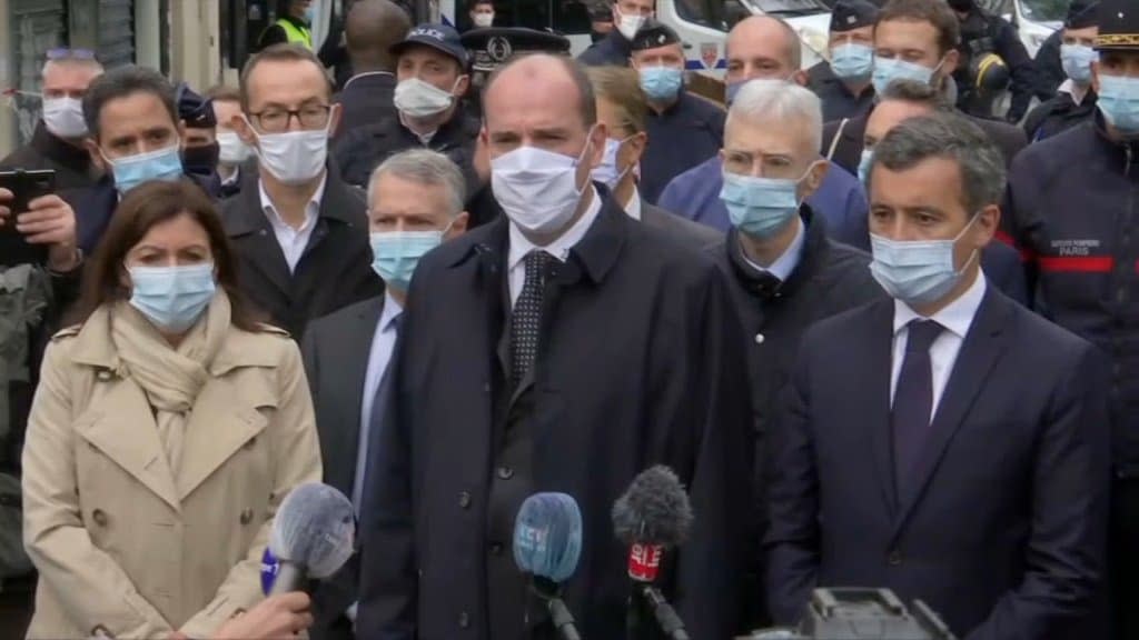 Jean Castex dans le 11e arrondissement de Paris, le 25 septembre 2020 - BFMTV / Capture d'écran