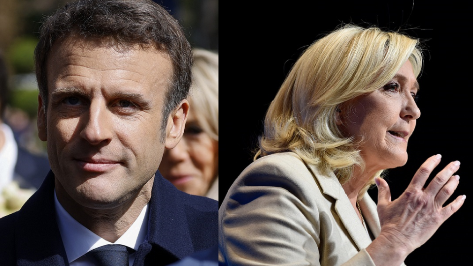 Macron and Le Pen set for a rematch in the second round of France's presidential elections