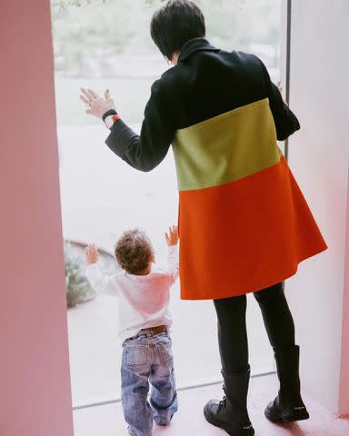 <p>Kris Jenner Instagram</p> Kris Jenner with her grandson Aire Webster