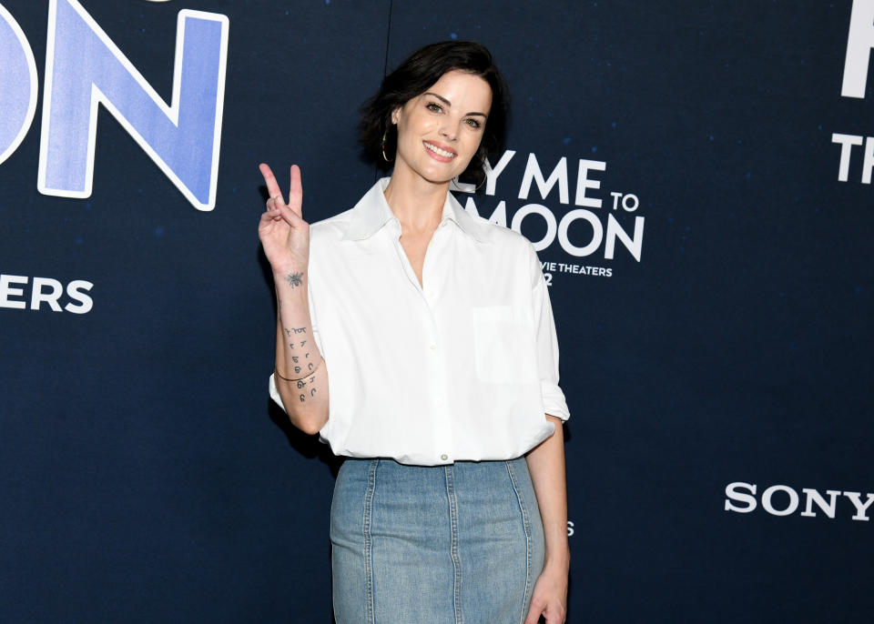 Jaimie Alexander at ‘Fly Me To The Moon’  New York premiere held at the AMC Lincoln Square on July 8, 2024 in New York, New York.