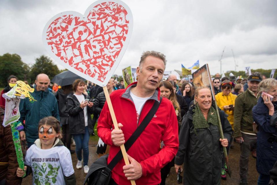 TV naturalist Chris Packham was behind the event, which he hopes will demonstrate young people’s enthusiasm for nature (PA)