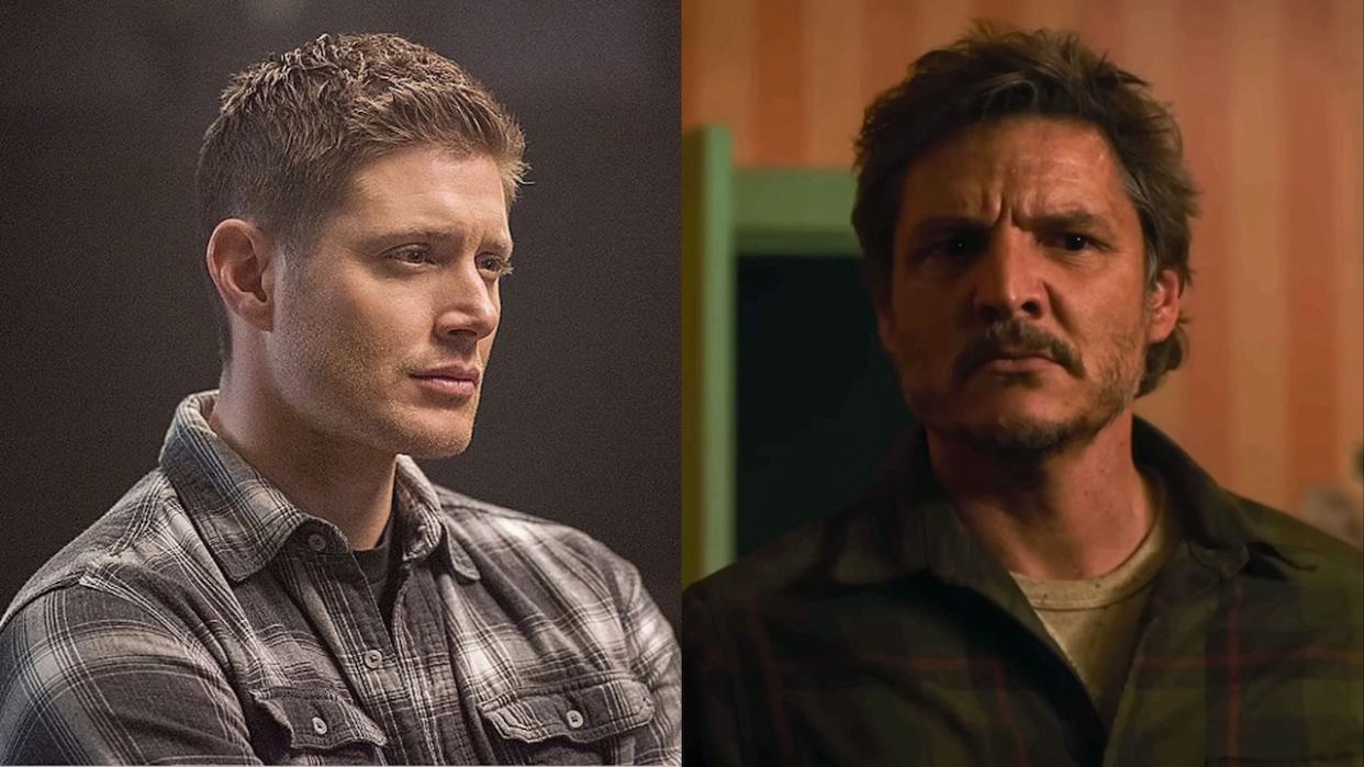  Jensen Ackles in Supernatural and Pedro Pascal in The Last of Us 
