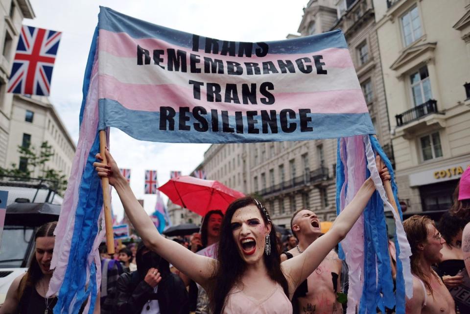 Trans pride 2023 in central London (Angela Christofilou)
