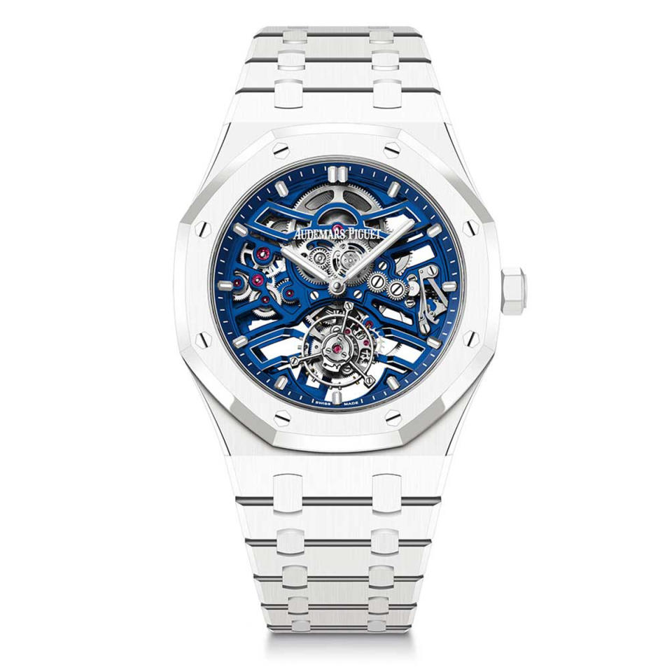 3. Audemars Piguet Royal Oak Selfwinding Flying Tourbillon Openworked in White Ceramic