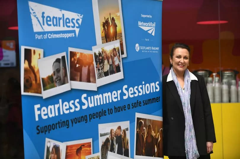 Ayr MSP Siobhian Brown is pictured at the launch of the campaign