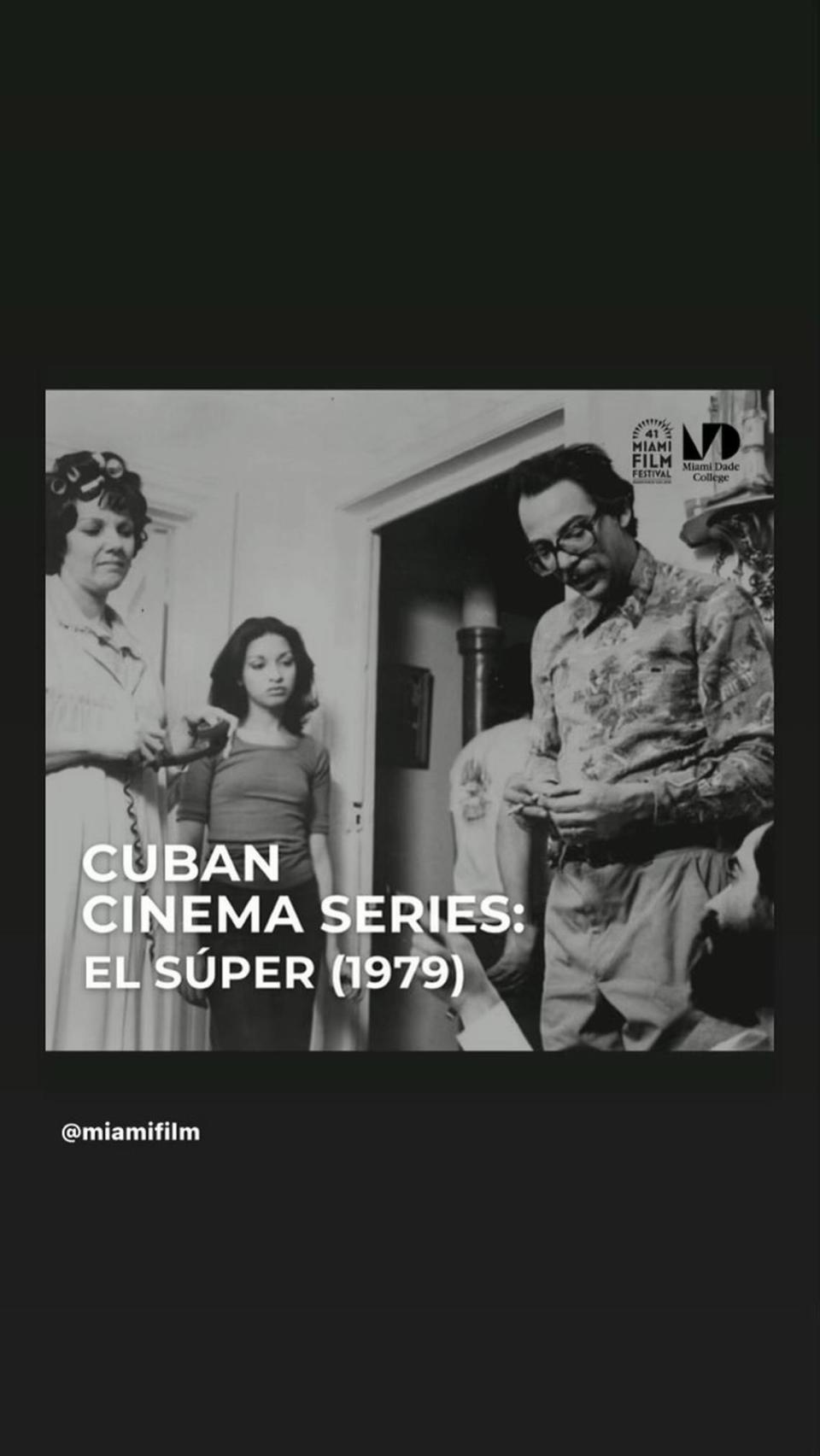 El Súper, un clásico del cine realizado por cubanos exiliados, estrenado en 1979, inaugura Ciclo de Cine Cubano en el Koubek Center del MDC, en La Pequeña Habana.