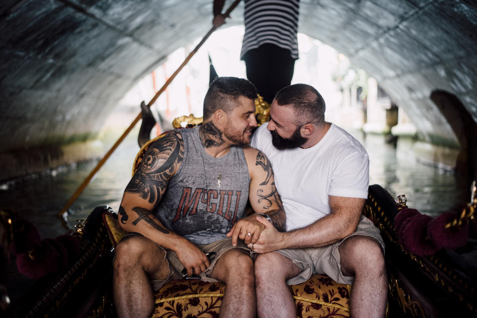 Patrick Huber and&nbsp;Jimmy Sj&ouml;din&nbsp;got engaged in Venice in July.