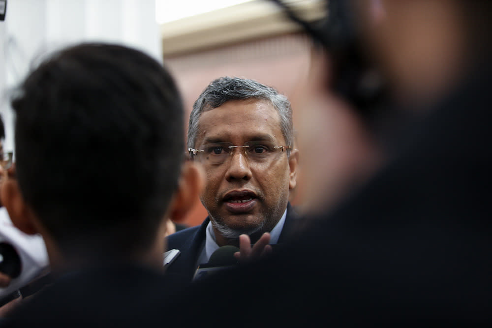 Hanipa said the government is also simultaneously reviewing the Whistleblower Protection Act 2010 and the Witness Protection Act 2009 in its efforts to improve transparency. — Picture by Ahmad Zamzahuri